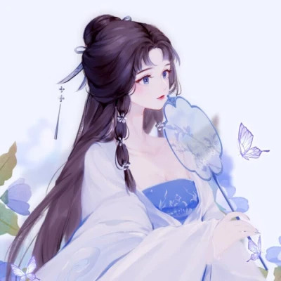 唯美古风美女动漫手绘头像图片