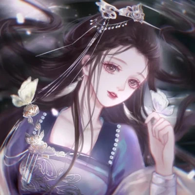 唯美古风美女动漫手绘头像图片