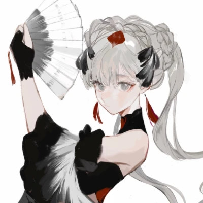唯美古风美女动漫手绘头像图片