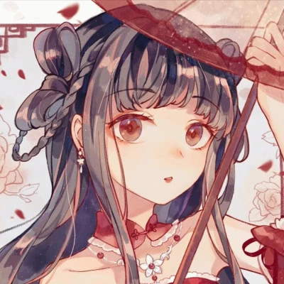 唯美古风美女动漫手绘头像图片