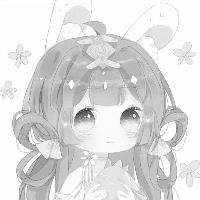 古风头像动漫黑白系女