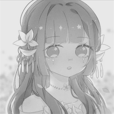 古风头像动漫黑白系女