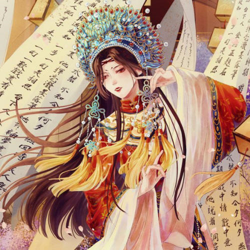 古风漫画头像女