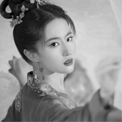 脱俗古风头像女生动漫黑白图片