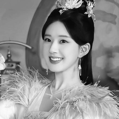 古风黑白高级女头真人图片