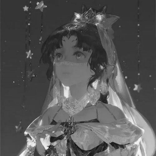 古风黑白高级女头真人图片