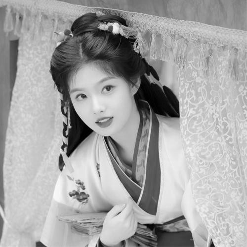 古风黑白高级女头真人图片