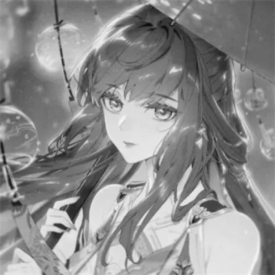 古风漫画女头黑白动漫优质图片