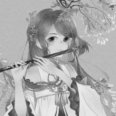 古风漫画女头黑白动漫优质图片