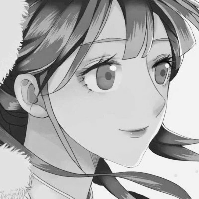 古风漫画女头黑白动漫优质图片