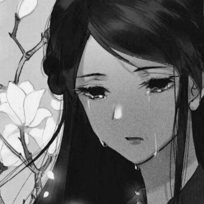 古风漫画女头黑白动漫优质图片