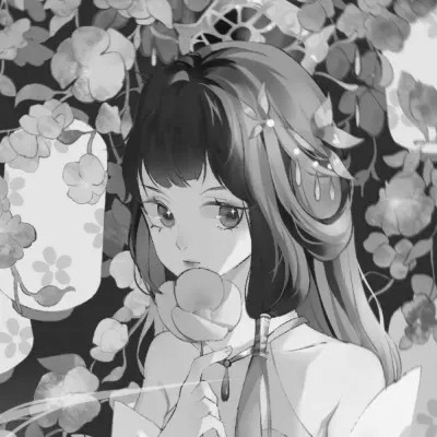 古风漫画女头黑白动漫优质图片