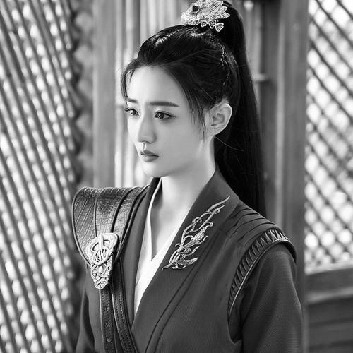 古风女头动漫黑白唯美图片