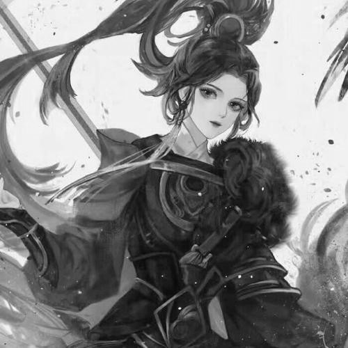 古风霸气头像黑白女