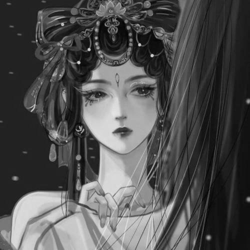 古风霸气头像黑白女