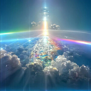 唯美梦幻能量光束头像图片