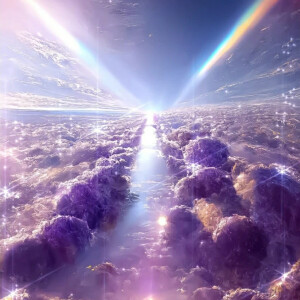 唯美梦幻能量光束头像图片
