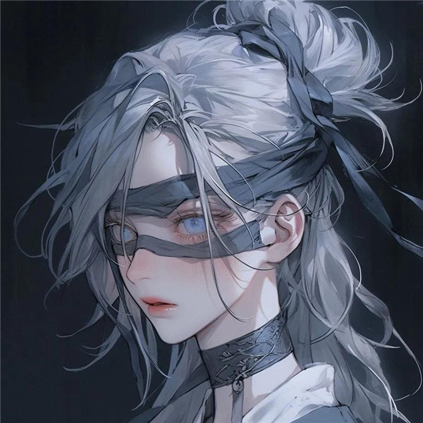 神秘清冷破碎感的女生动漫头像图片