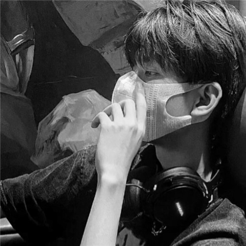 黑白男生头像孤独高冷高清照片