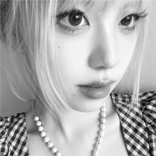 黑白女头像高冷真人2025