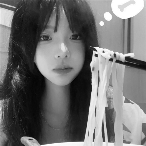 高级范黑白女生头像图片