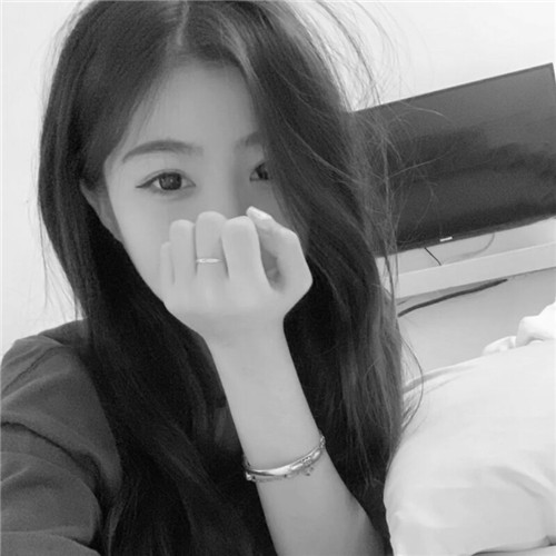 黑白头像高级女