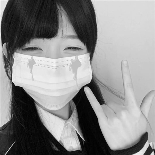 黑白头像高级女