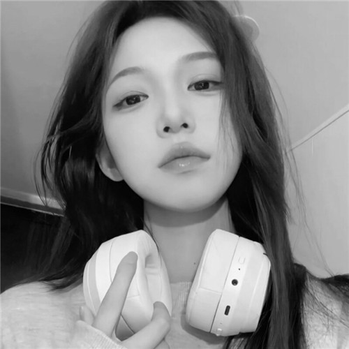 黑白头像高级女