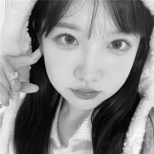 黑白头像高级女