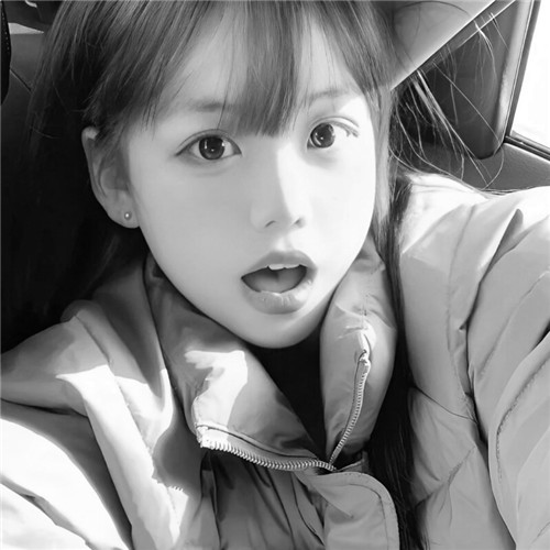 黑白头像高级女