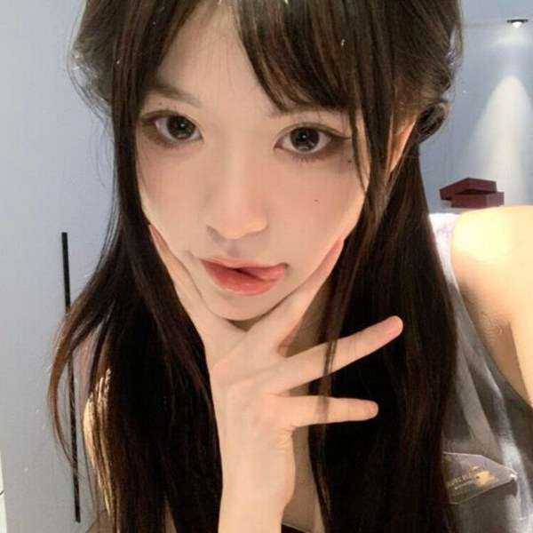 女生真实发型真人图片头像