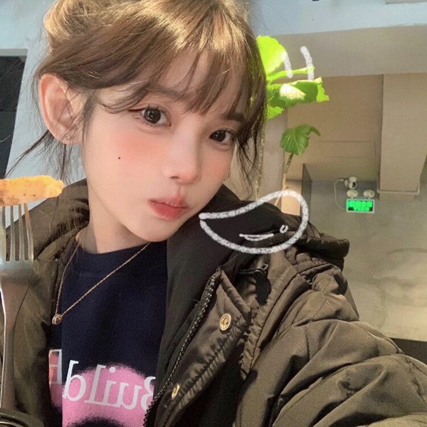 女生ins真人图片头像