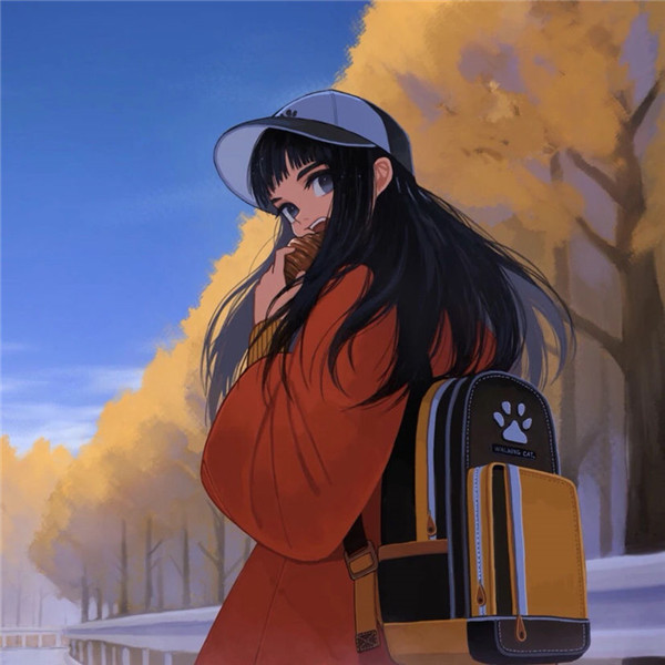 意境氛围感女动漫头像图片