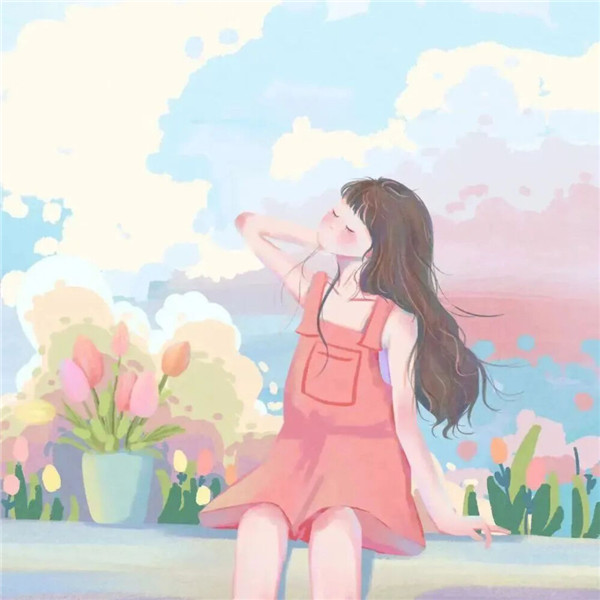 意境氛围感女动漫头像图片