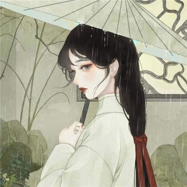 意境氛围感女动漫头像图片