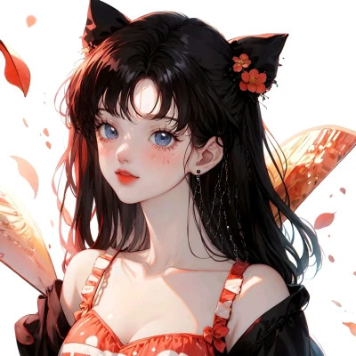 唯美头像女有气质动漫图片