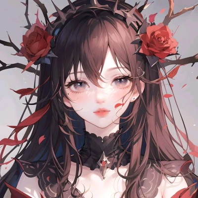 女生动漫头像优雅美丽高清图片