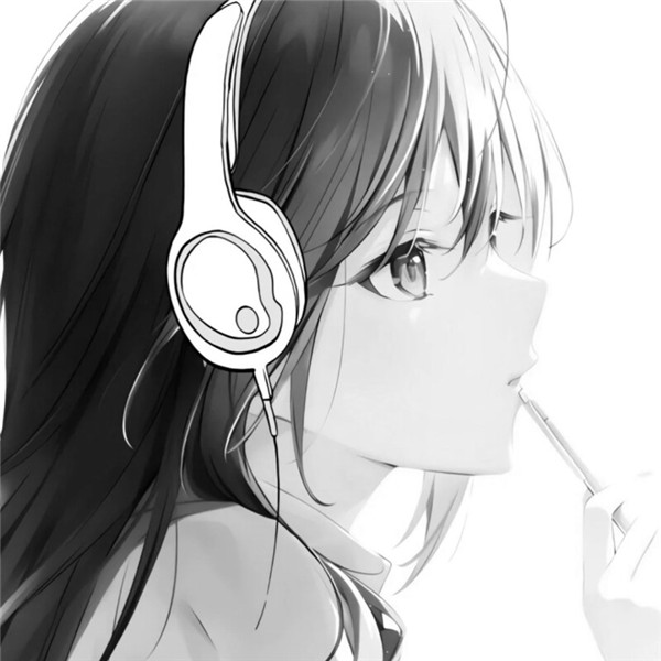 可爱黑白动漫女头