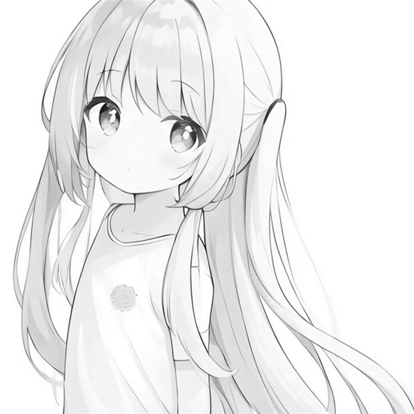 可爱黑白动漫女头