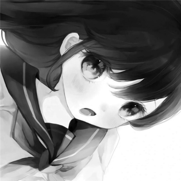 可爱黑白动漫女头