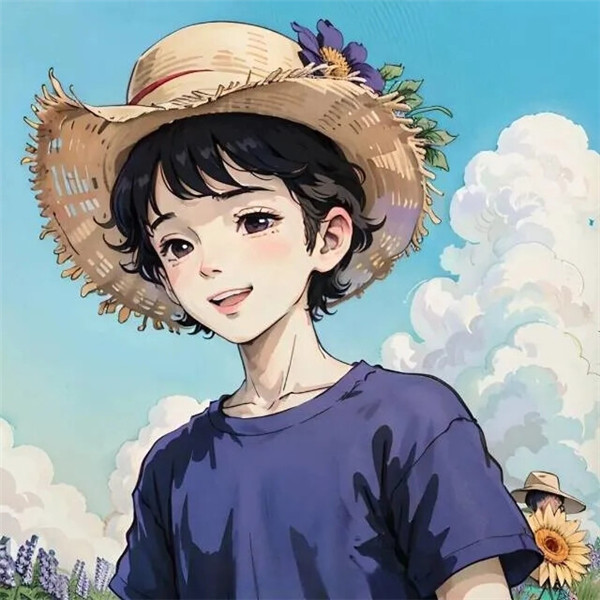 手绘图片情侣一男一女头像高清