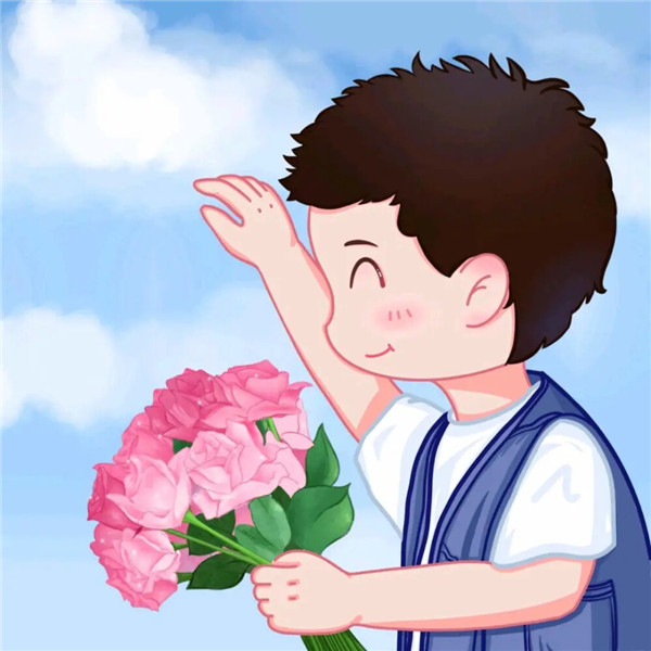 手绘图片情侣一男一女头像高清