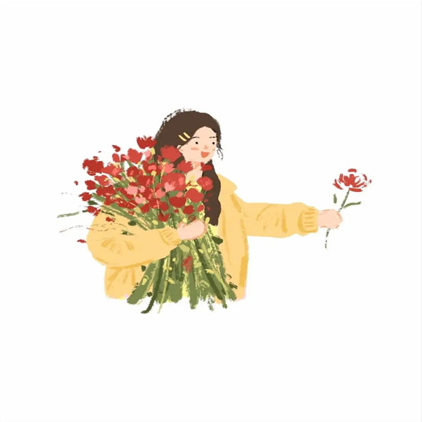 手绘图片情侣一男一女头像高清