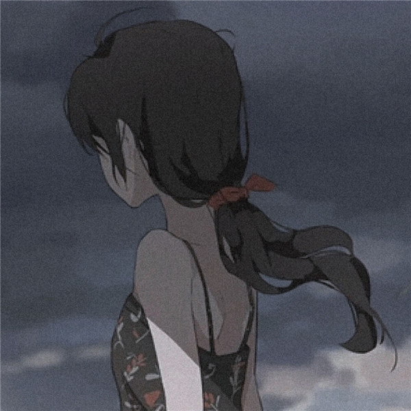 复古ins女生头像漫画高清图片