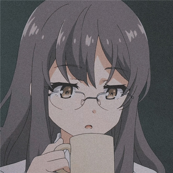 复古ins女生头像漫画高清图片