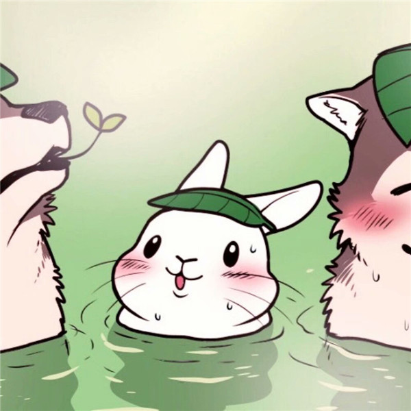 超火三人闺蜜漫画头像