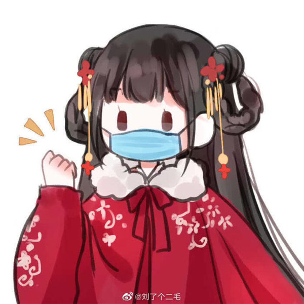 可爱女生三人闺蜜头像动漫