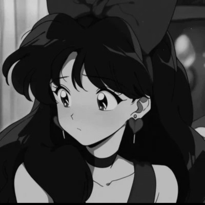 二次元黑白头像女