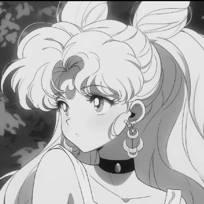 二次元黑白头像女