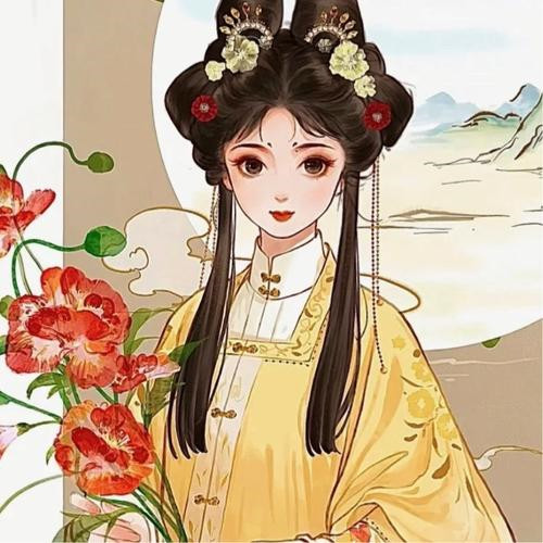 惊艳的女生头像古风图片